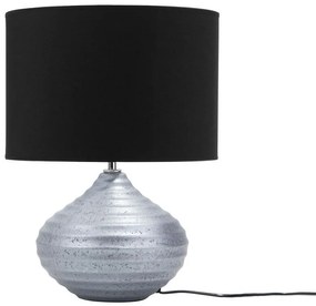 Ezüstszínű kerámia asztali lámpa 42 cm KUBAN Beliani