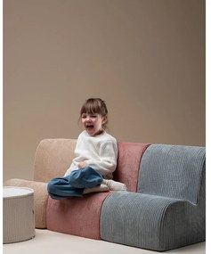 Rózsaszín kordbársony gyerek fotel Cloud – Wigiwama