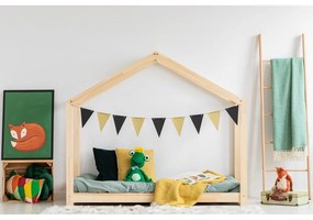 Fenyőfa házikó gyerekágy 80x200 cm Mila RM - Adeko