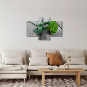 Kép - Zöld rózsa (90x60 cm)