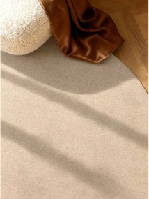 Bézs kézi szövésű gyapjú kerek szőnyeg ø 160 cm Puristic Knots – Elle Decoration