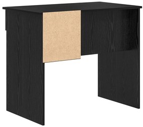 Íróasztal Tárolóval Fekete Tölgy 90x49.5x75 cm Rétegelt fa