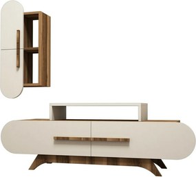 Rose Walnut and Cream TV-szekrény szekrénnyel