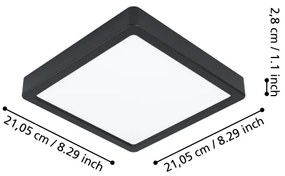 Eglo 900109 - LED dimmelhető fürdőszobai világítótest FUEVA-Z  LED/16,5W/230V IP44