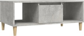 vidaXL betonszürke szerelt fa dohányzóasztal 90x50x36,5 cm