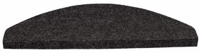 30 db fekete öntapadó lépcsőszőnyeg 56 x 17 x 3 cm
