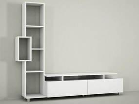 TV asztal/szekrény polccal Tullia (fehér). 1062686