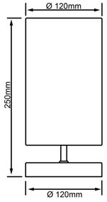 Brilliant - CLARIE asztali lámpa 1xE14/40W/230V matt króm/fehér