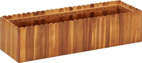 vidaXL tömör akácfa kerti magaságyás 100 x 30 x 25 cm