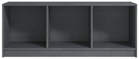 szürke tömör fenyőfa TV-szekrény 104 x 33 x 41 cm