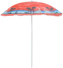 Napernyő PALM BEACH 180 cm, piros