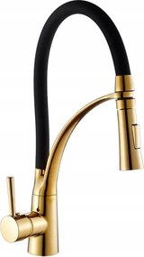 Alice álló konyhai csaptelep Arany kihúzható kifolyócső flexibilis csaptelep