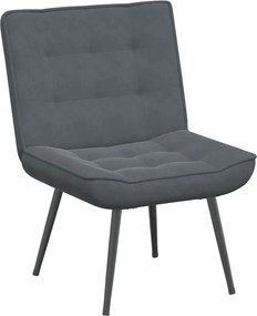 vidaXL sötétszürke bársony pihenőfotel 64 x 74 x 84 cm