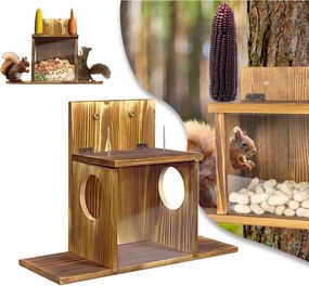 Mókus etető 2 bejárattal Fa könnyű összeszerelés