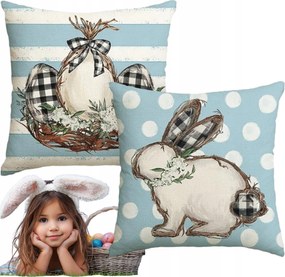 Párnahuzat 50X50 CM Dekoratív Húsvéti Tavaszi 2 db