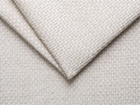 Krémszínű kárpitozott egyszemélyes ágy ágytámla nélkül 90x200 cm Whale – Micadoni