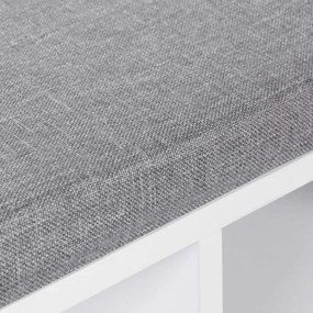 VOREN cipős szekrény fehér/szürke