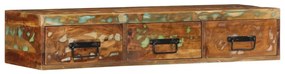 tömör újrahasznosított falra szerelhető TV-szekrény 100x30x19cm