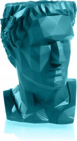 Caesar virágtartó Low-Poly Dark Turquoise Poli 10 cm