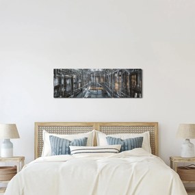 Egy régi épület belsejének képe (órával) (90x30 cm)