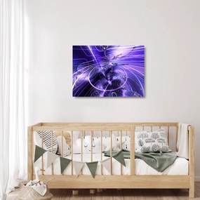 A technikai absztrakció képe (üvegen) (70x50 cm)