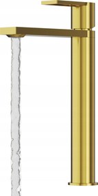 Csaptelep Mosdó Csaptelep Arany Magas Fürdőszoba Sárgaréz Álló Csaptelep