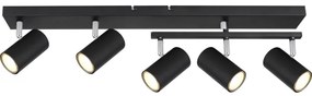 Globo 57911-5B - spotlámpa ROBBY 5xGU10/35W/230V fekete