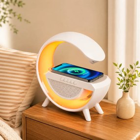 Zaparkorun Bluetooth hangszóró LED lámpával és vezeték nélküli töltővel - BT-2301