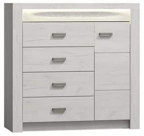 Komód Nadenas N17 (fehér craft tölgy) . 1103651