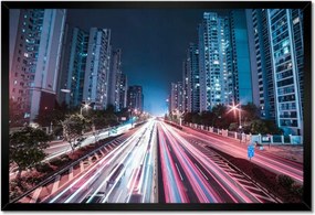 Poszterek keretben 60x40 Éjszakai lovaglás a városban