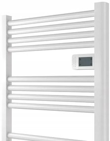 Erga Pago, elektromos radiátor 540x960 mm digitális termosztáttal, 500W, matt fehér, ERG-LAV-GRZE-E-ALU-960540-WH