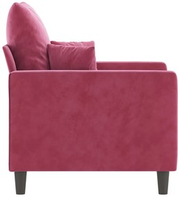 vidaXL bordó bársony kanapéfotel 60 cm