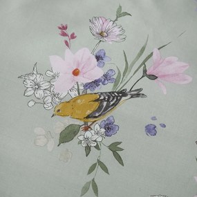 Világoszöld kétszemélyes ágyneműhuzat 200x200 cm Songbird – Catherine Lansfield