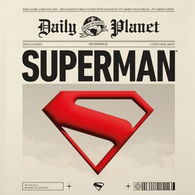 Superman Daily Planet shopping bag, bevásárlótáska 40 cm