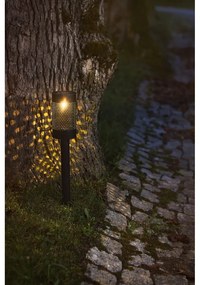 Blace fekete napelemes LED világítás rozsdamentes acélból, magasság 46 cm - Star Trading