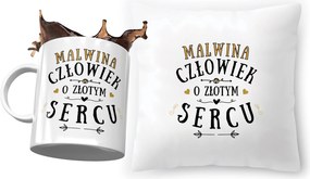 Malvina párna ajándék bögre szett fényképes nyomtatással