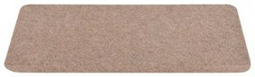 15 db bézs öntapadó lépcsőszőnyeg 65x24,5x3,5 cm