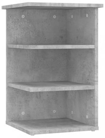betonszürke szerelt fa kisszekrény 35 x 35 x 55 cm