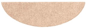 öntapadós lépcsőszőnyegek, 30 db, világosbarna, félkör alakú, 56 x 17 x 3 cm