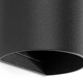 FARO 40539 - Fali lámpa SOLE 2xGU10/8W/230V fekete kerek