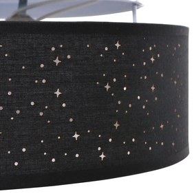 Mennyezeti lámpák csillagos lámpaernyővel Fekete Ø 38 cm Textil E27