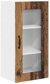 Fali konyhaszekrény 2 pcs Öreg fa 40 x 31 x 80 cm Faanyag