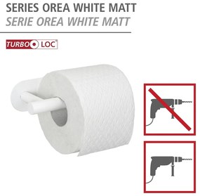 Fehér öntapadós rozsdamentes acél WC-papír tartó Orea – Wenko