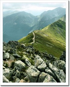 Poszterek keretben 40x50 Tátra csúcs