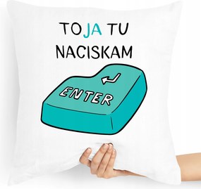 Programozó Informatika Párna Én Nyomomom Az Enter-t, fényképes nyomtatással