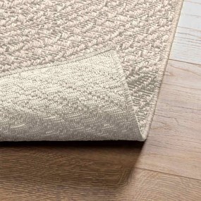 ZIZUR krém juta hatású beltéri és kültéri szőnyeg 100x200 cm