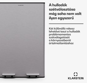 Klarstein Eco Vista, hulladékgyűjtő komposztálóval, 60 l + 3 l/tároló, + komposztáló, Soft-Close