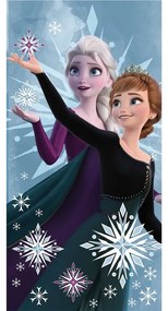 Pamut gyerek fürdőlepedő 70x140 cm Frozen "Snowflake" – Jerry Fabrics