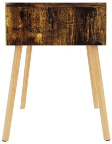 Füstös tölgy színű szerelt fa éjjeliszekrény 40 x 40 x 56 cm