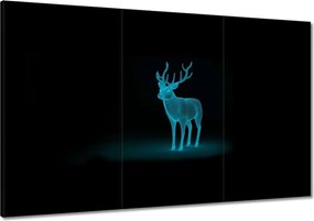Vászonkép 120x80 Türkiz szarvas